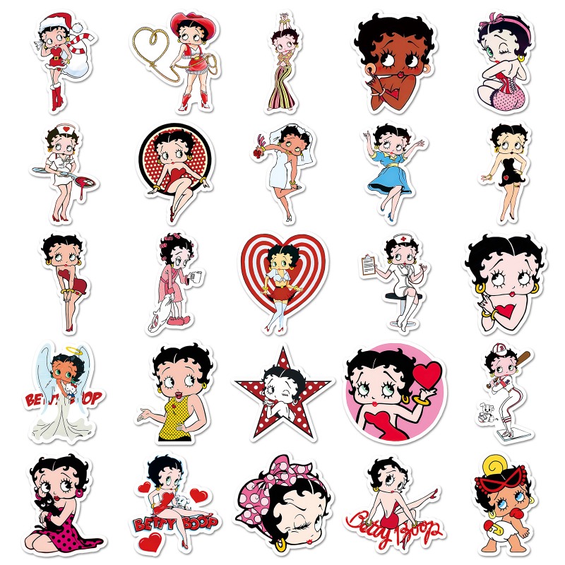 Autocollants Betty Boop 50 piè - Printer Paper avis et prix